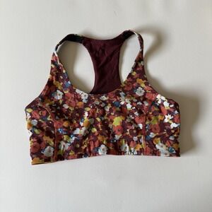 OUTDOOR‎ VOICES Paprika Blooms Floral Racerback 'Doing Things' Sports Bra M